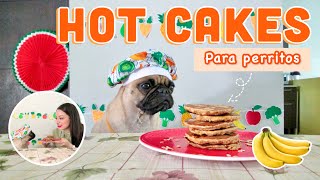 HOT CAKES   PARA PERRITOS  | RECETAS FÁCILES Y DELICIOSAS  | Cora Linda Pug