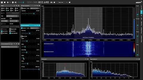 Airspy HF+ / SDR# DSP demo on a Shortwave Signal