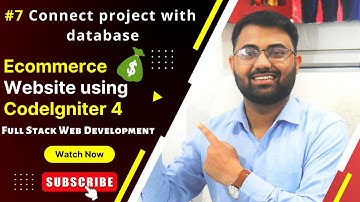 Connect project with the database in CodeIgniter | Codeigniter tutorial in hindi | Ecommerce website