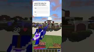 ITS A GAME #minecraft