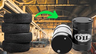 Amazing Process Of Making Oil Through Recycling Old Tires