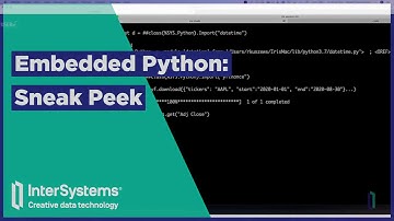 Python Embebido en InterSystems IRIS - Adelanto