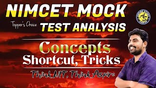 NIMCET Maths Preparation by Mock Test Analysis Aspire Study - Tricks, Shortcuts Topper's Choice