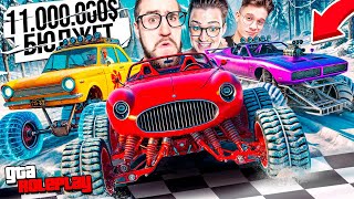 видео: ОЧЕНЬ СКОЛЬЗКИЕ ГОНКИ ПО СНЕГУ! КУПИ МАШИНУ на $11.000.000 за 10 МИН! ГОНКА КЛЮЧ НА КЛЮЧ! (GTA 5 RP) картинка: ОЧЕНЬ СКОЛЬЗКИЕ ГОНКИ ПО СНЕГУ! КУПИ МАШИНУ на $11.000.000 за 10 МИН! ГОНКА КЛЮЧ НА КЛЮЧ! (GTA 5 RP)