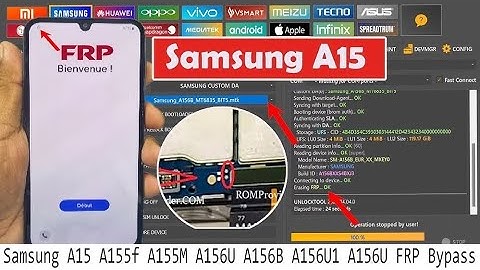 Samsung A15 A155f A155M A156U A156B  FRP Bypass Unlock Tool Need Test Point 100% Working