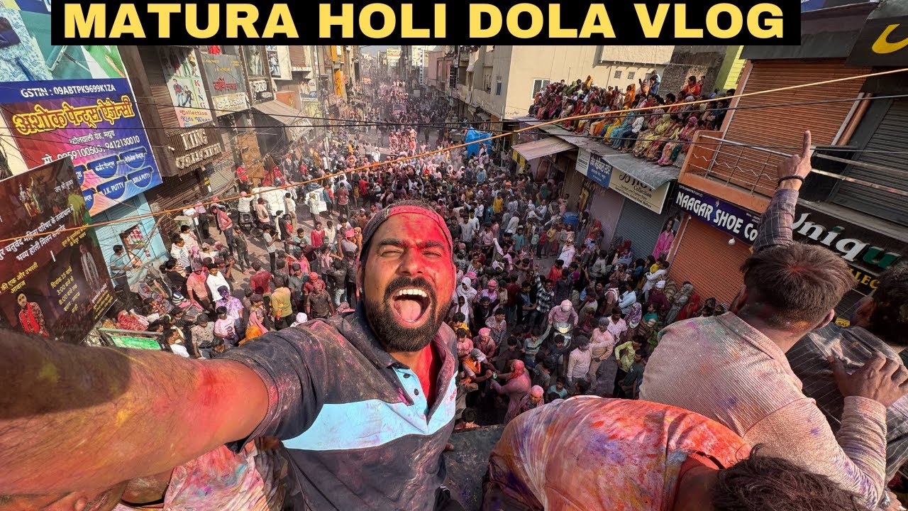 OMG 😱 MAHTURA KA INSANE HOLI DOLA -2 Crore Log 1 Jagah holi Khelne Aai *DJ, Fight,Sound Compedition*