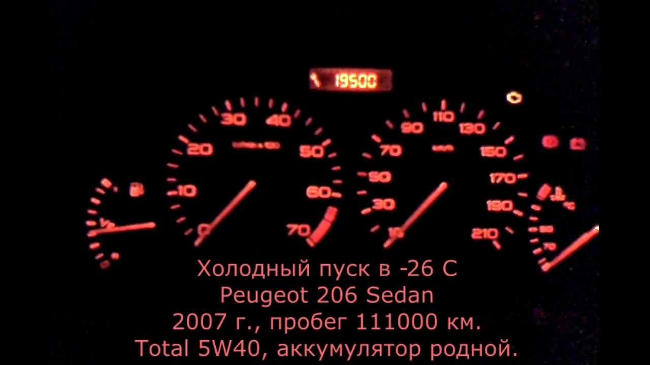 Рабочая температура пежо 206