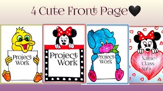 Cute border design for project/Border design/Assignment front page design/notebook cover design
