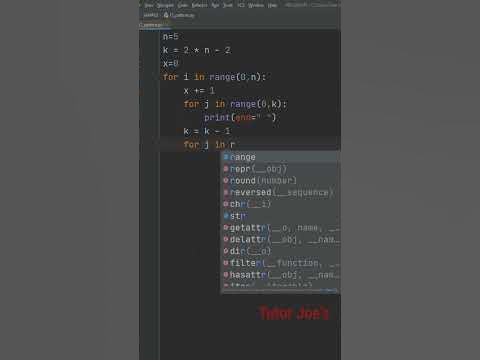 Number Equilateral Triangle Pattern in Python | Pattern Program | Tutor ...