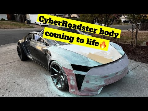 CyberRoadster front getting ready for primer