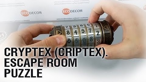 Cryptex (criptex) escape room puzzle.