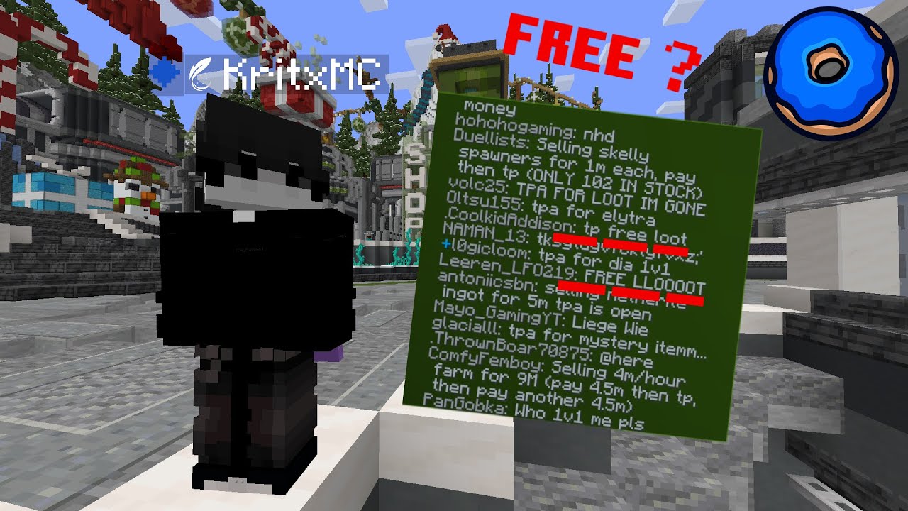 ตามหาของฟรีใน DonutSMP