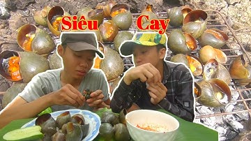 Ốc bươu nướng sa tế siêu cay xé lưỡi ăn mừng 4000 người Đăng Kí | super spicy grilled snails