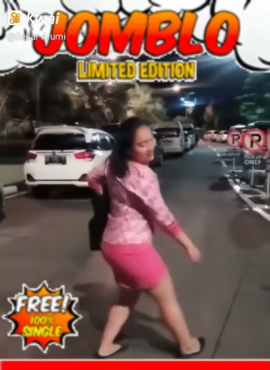 Tante bohay bergoyang di jalan raya