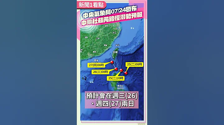 杜蘇芮增強路徑南修恐致災？　最有可能放颱風假5縣市出爐 @ChinaTimes #shorts - 天天要聞