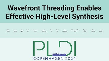 [PLDI24] Wavefront Threading Enables Effective High-Level Synthesis