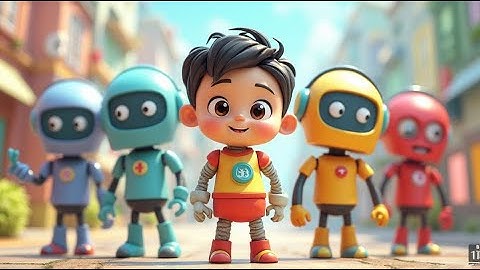Five Little Robots — Beep Beep Count Along! | Fun Counting Song for Kids | Robot Nursery Rhyme