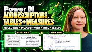 Power BI: Add Table and Measure Descriptions in the UI, TMDL and VS Code
