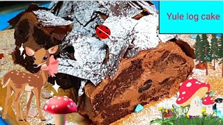 Yule log Cake☃️🏡🌲 רולדה עץ היער השחור מטבח בקלי קלות ליהי קרויץ