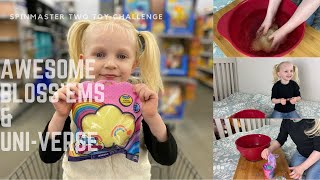 Awesome bloss'ems Magical Growing Flower and Uni-Verse Unicorn Toy | Spinmaster two toy challenge