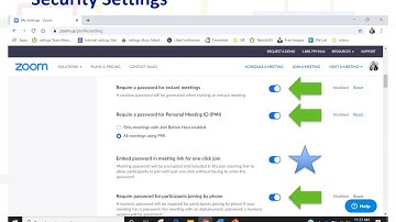 Zoom Security Settings: netlogx