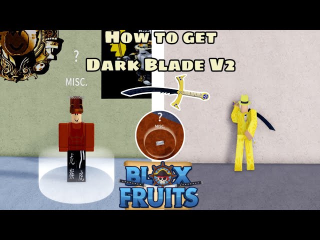 How To Get Dark Dagger Sword ( Dracule Mihawk ) Rip indra Raid Boss +  Showcase In blox Fruits 