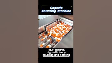 Four-channel high-efficiency counting bottling machine. #machine #automatic #capsule #bottle #tablet