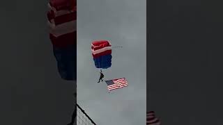 More Thunderbird Action at Opening Day for the Rome Emperors 4/2/2026 #skydiving #airshow