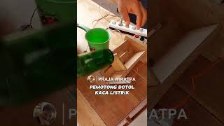 Alat pemotong botol kaca elektrik listrik. Membuat gelas dari botol #botolkaca #kerajinanbotol #diy