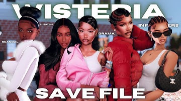 The Sims 4 Wisteria Save File | Cozy Town Drama with 7 Families 🌲💗