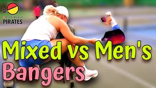 Aggressive Pickleball Mixed vs Men's Doubles