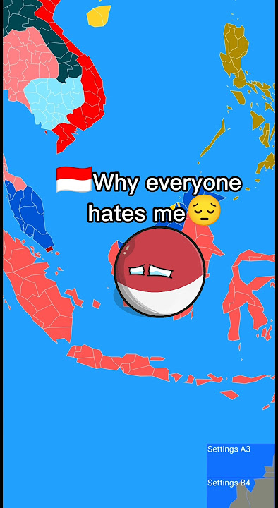 Real friends of Indonesia 🇮🇩 😢 ❤️#shorts #countryballs #indonesia