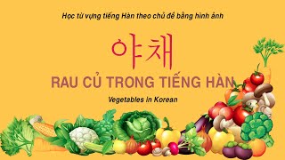 Từ vựng tiếng Hàn theo chủ đề: 야채 - Rau củ