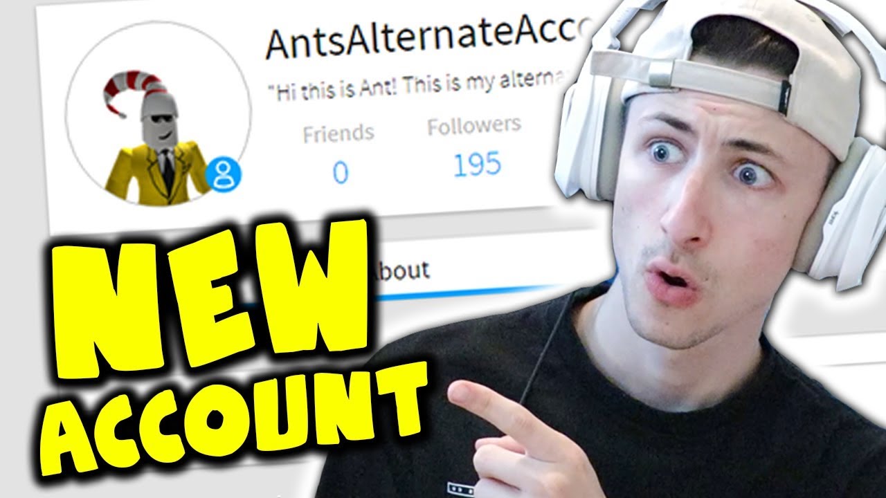 Making My New Replacement Roblox Account Youtube - ants roblox profile