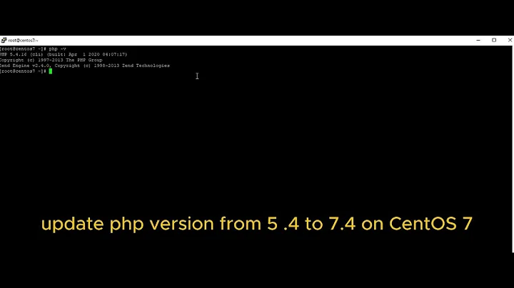 How to update php version on CentOS 7