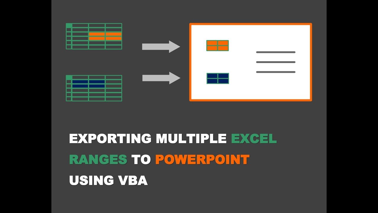 Exporting Multiple Excel Ranges From Excel To PowerPoint Using VBA