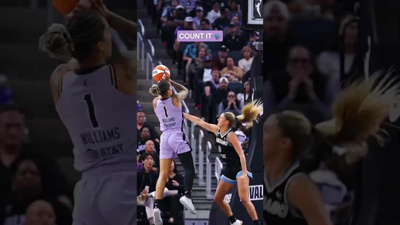 Gabby Williams With the Fancy Footwork ✨ #goldenstatevalkyries #wnba #shorts