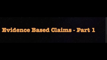 Evidence Based Claim Introduction