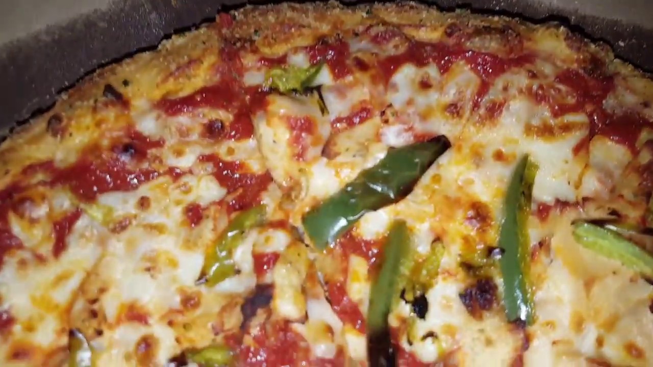 Domino's Premium Chicken & Green Peppers Review YouTube