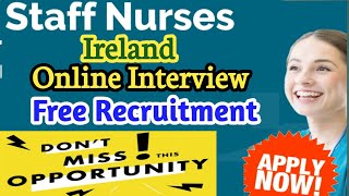 #Ireland HSE Recruitment/ #irelandonlineinterview#Medical/Surgical ward Nurses#Oncology Nurses