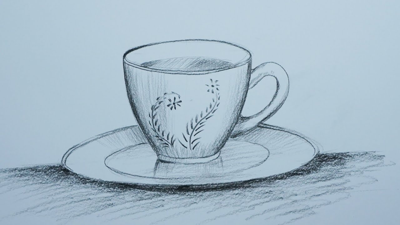 Still life drawing | Cup plate - YouTube-saigonsouth.com.vn