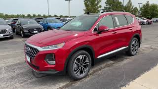 2020 Hyundai Santa Fe SEL 2.0T in Calypso Red with Beige