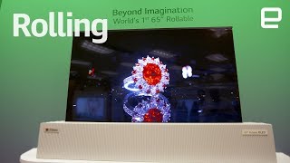 LG's 65' Rollable OLED TV first look at CES 2018