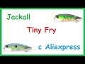 Копия воблера Jackall Tiny Fry c Aliexpress. Убийца Окуня. Обзор, игра, тест на воде.