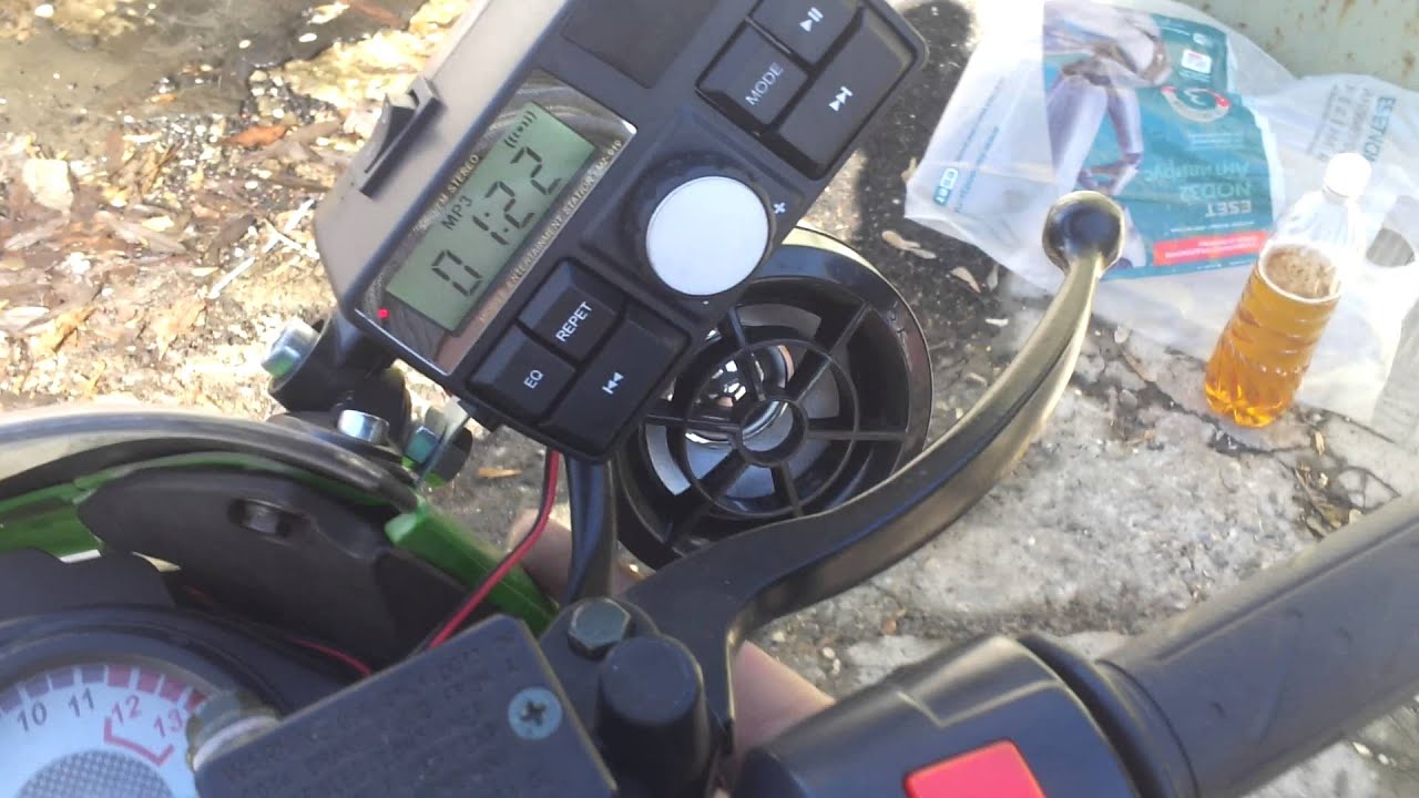 МР3 Плеер для мотоцикла mz 919 установка - YouTube