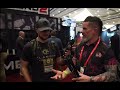 Outside the warehouse interview at amend2 booth shot show2023