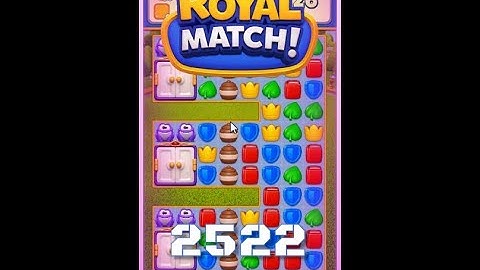 Royal Match Level 2522 - No Boosters Gameplay
