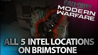 All 5 locations of hidden intel on operation Brimstone, spec ops modern warefare