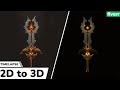 Sword 3D modeling Timelapse - Fiverr Order