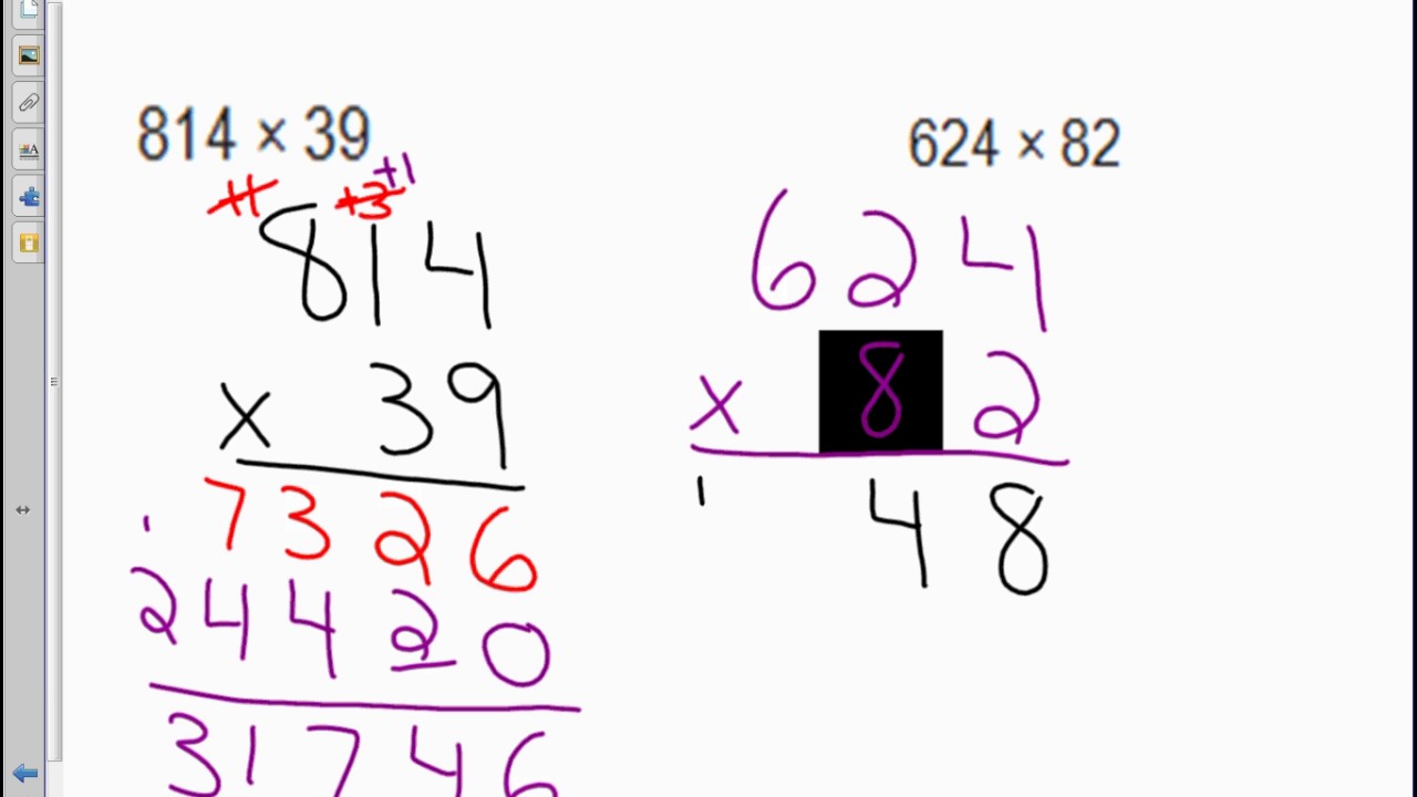 Module 2 Lesson 5 Standard Algorithm Multiplication - YouTube